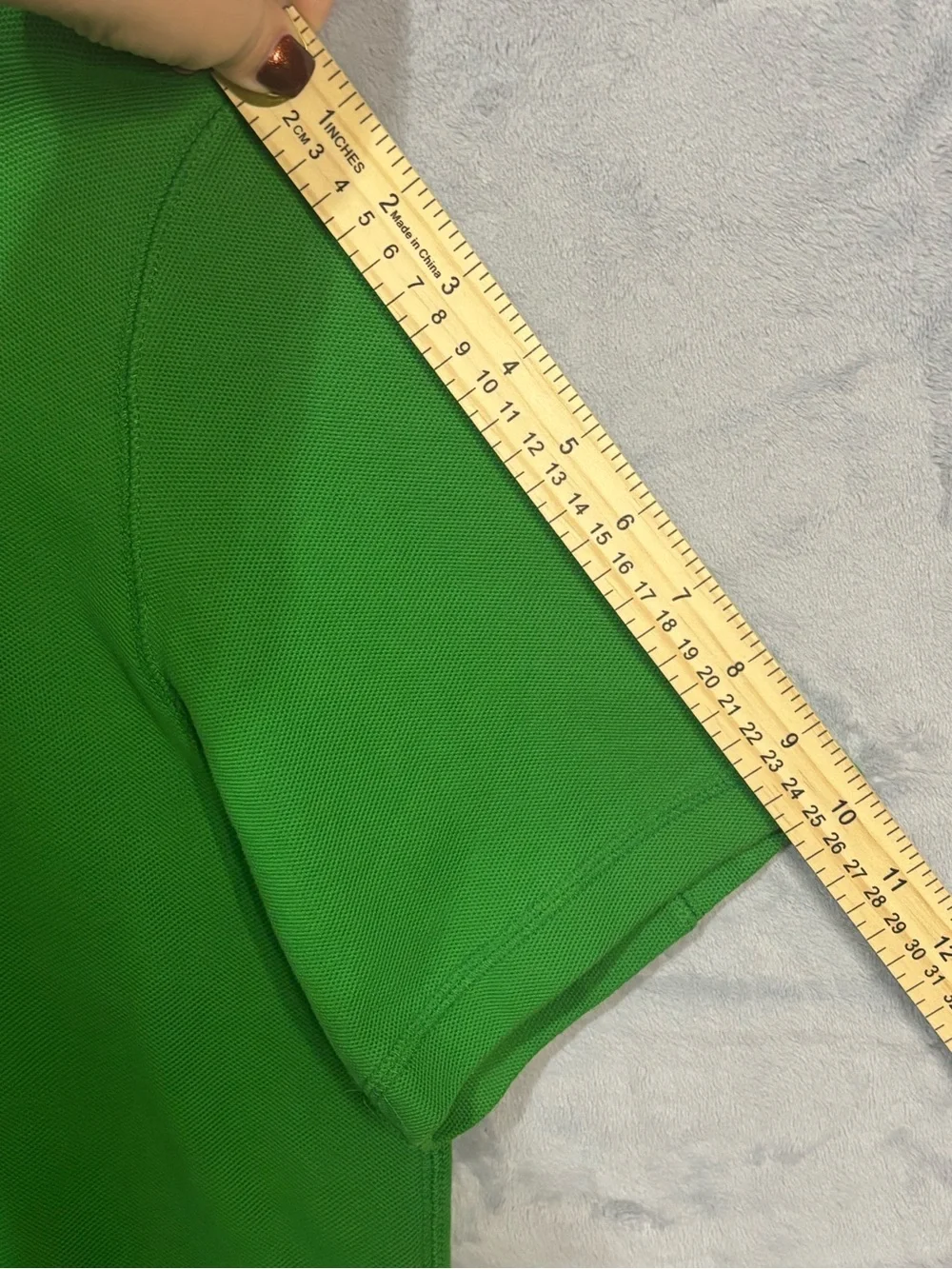 Vtg Nike Air Jordan Green Elephant Print Polo Shirt L